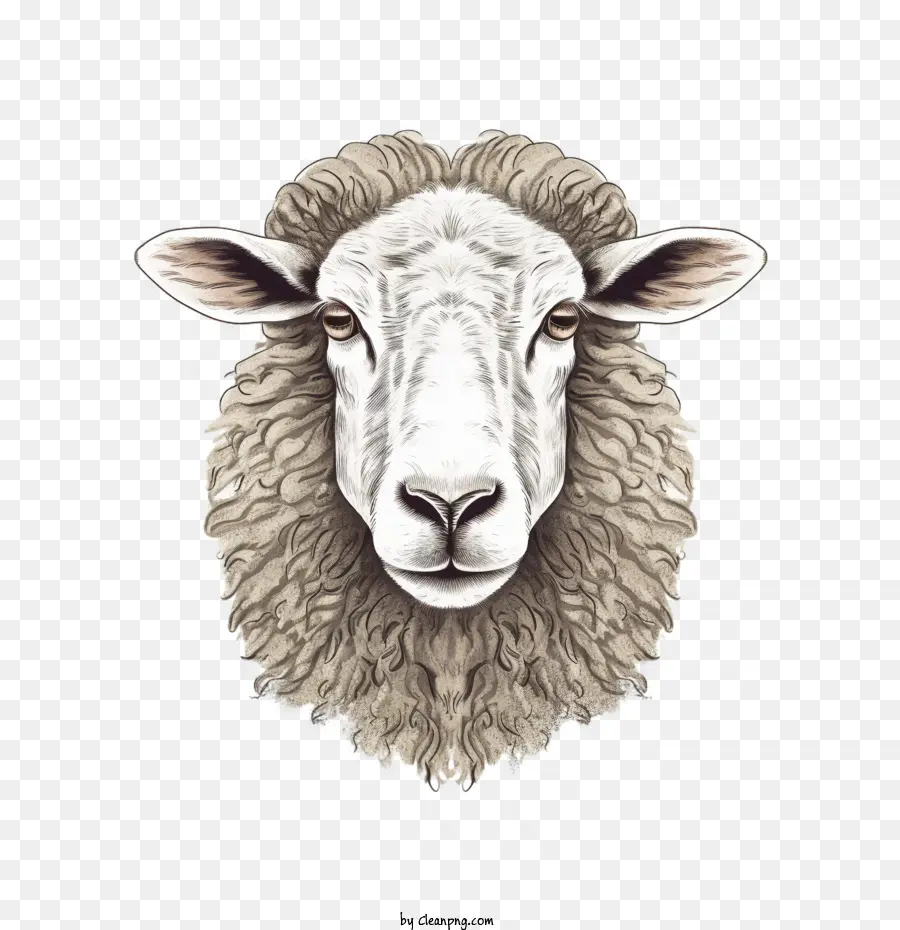 Les Moutons，Tête De Mouton PNG