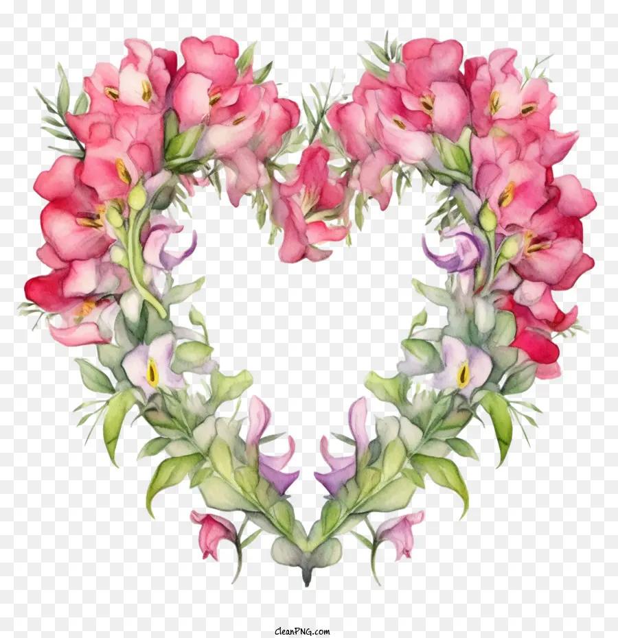Snapdragon Fleur，Cœur Floral PNG