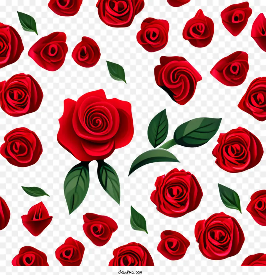 Rose Rouge，Les Roses Rouges PNG