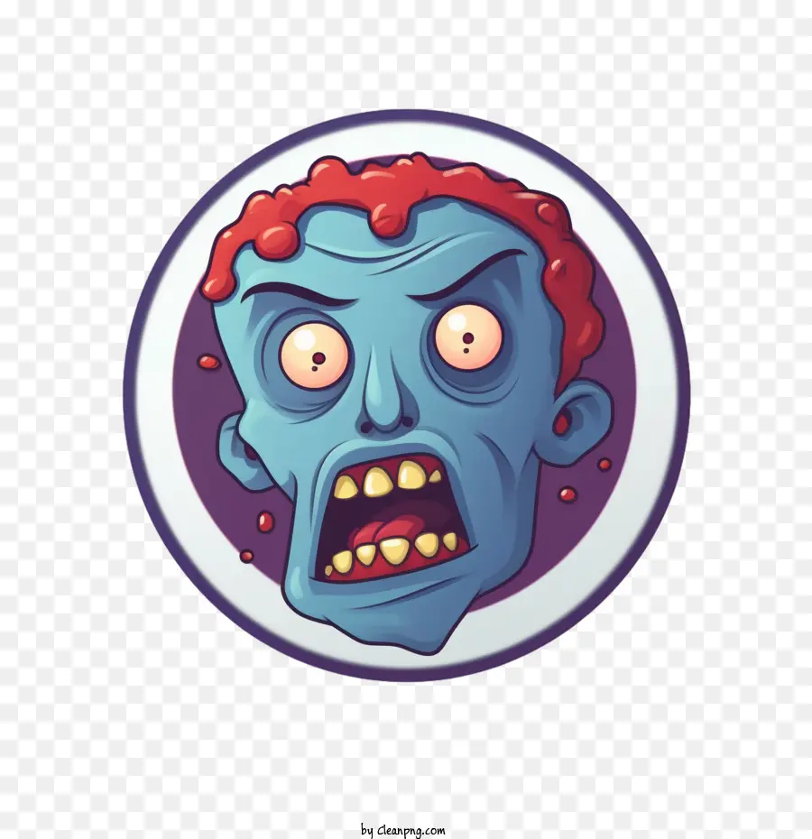 Zombi，Visage De Zombie PNG