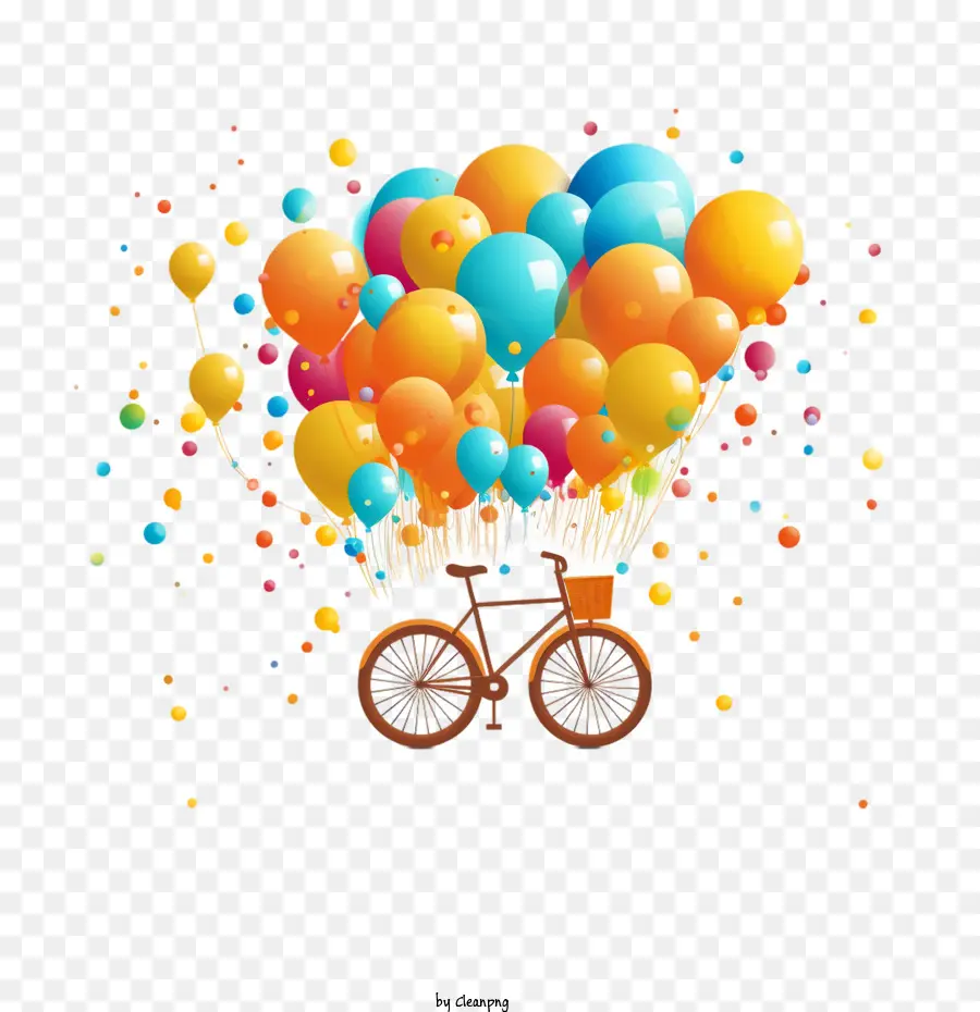 Vélo，Des Ballons PNG