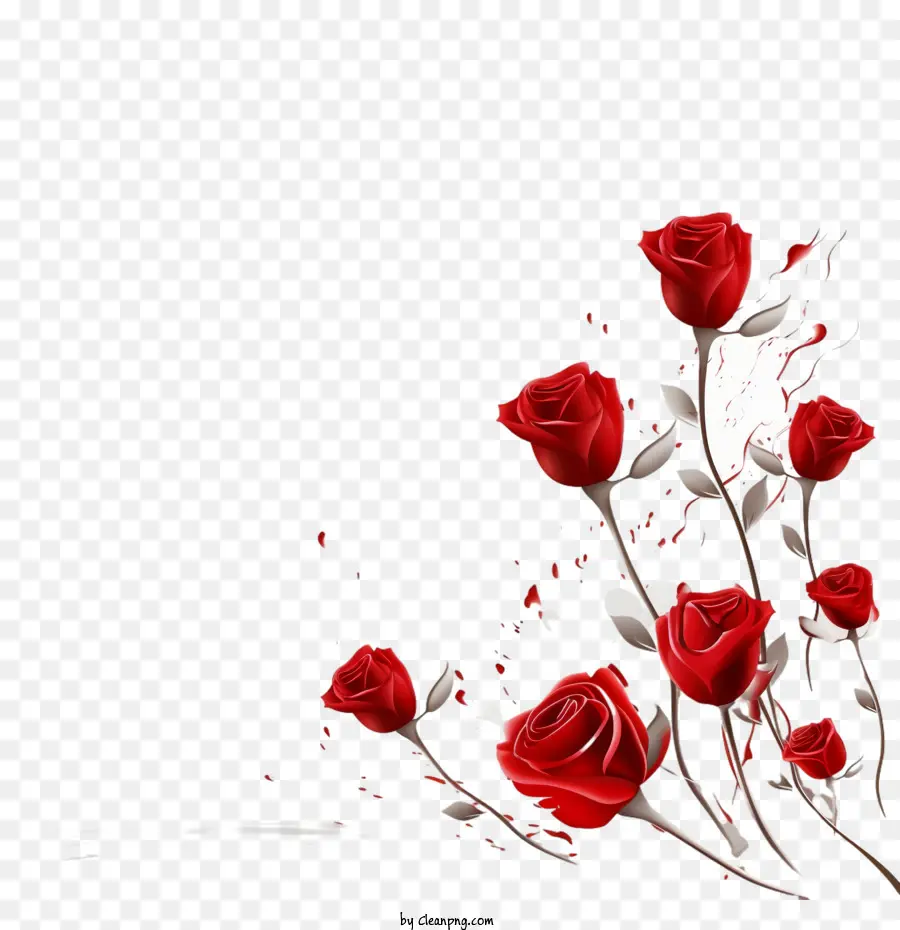 Rose Rouge，Roses PNG