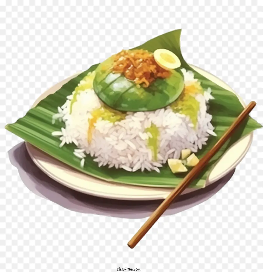 Cuisine Malaise，Plat De Riz PNG