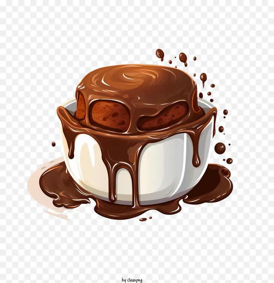 Pudding Au Chocolat，Gâteau Au Chocolat PNG