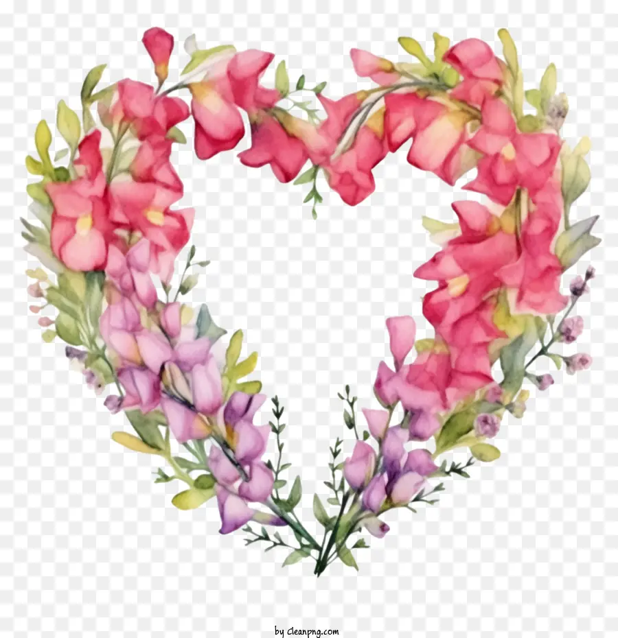 Snapdragon Fleur，Cœur Floral PNG