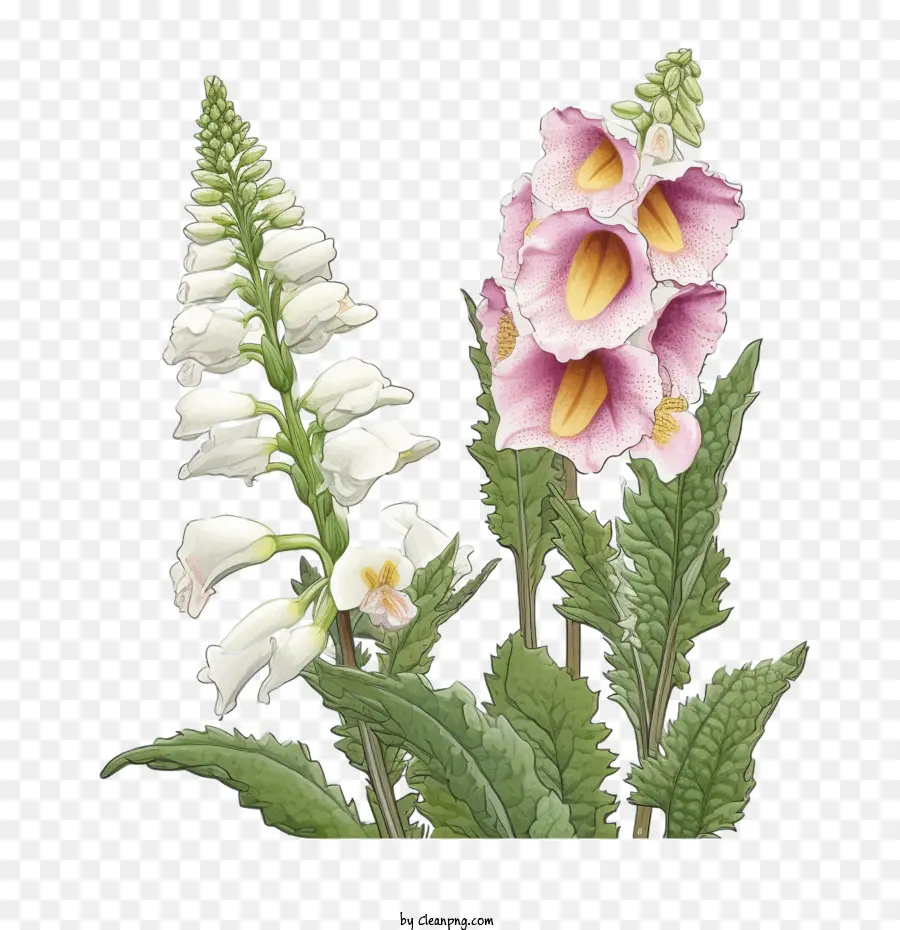 Fleur De Digitale，Fleurs PNG