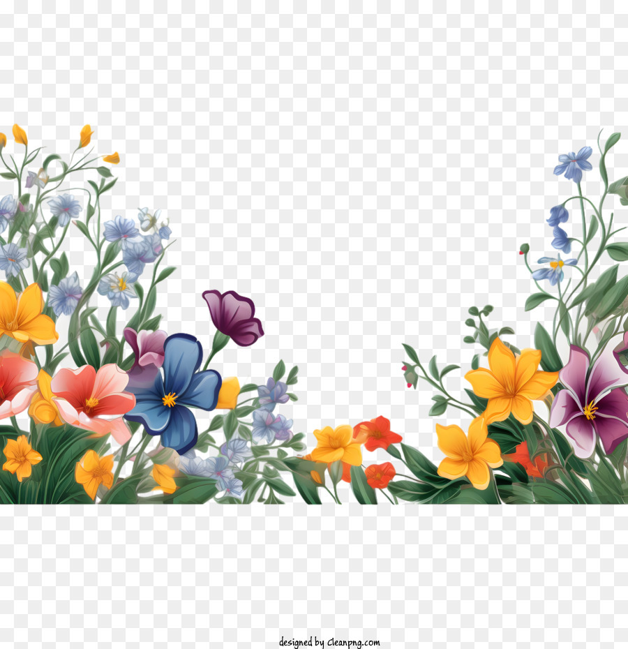 Bordure De Fleurs Floral La Fronti Re Png Bordure De Fleurs Floral La Fronti Re