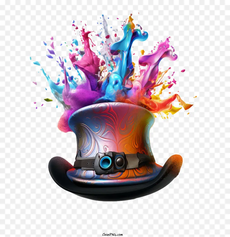 Chapeau Magique，Chapeau Coloré PNG