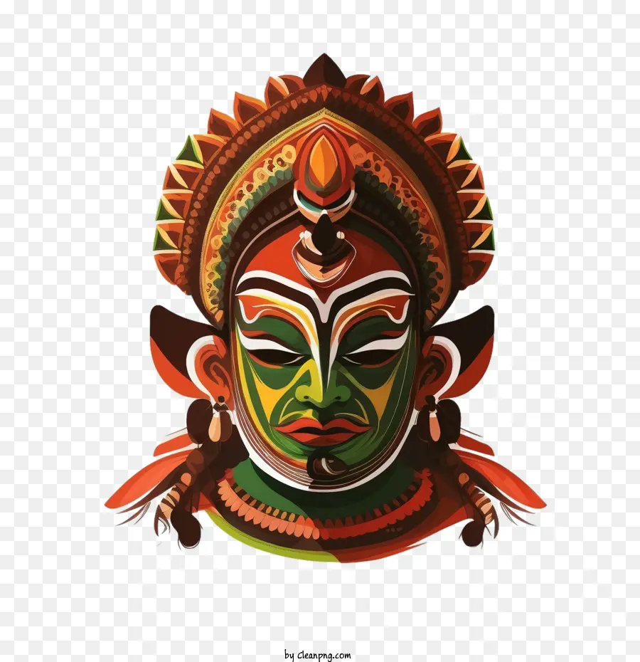 Kathakali，Masque Traditionnel PNG