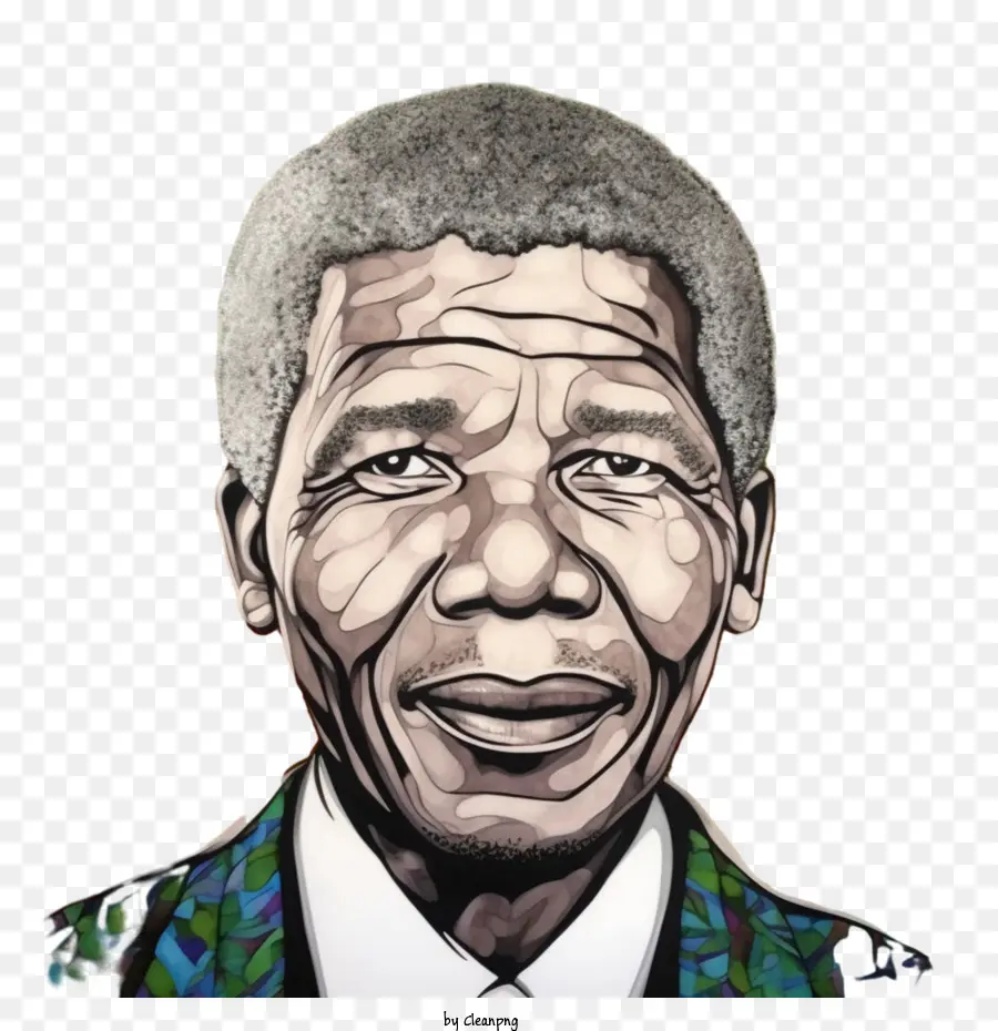 Nelson Mandela，Portrait PNG