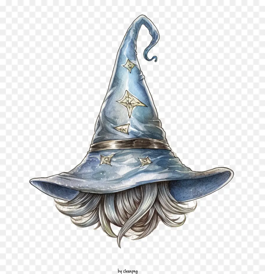 Chapeau De Sorcier，Chapeau De Sorcier Bleu PNG