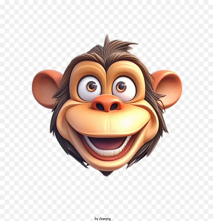 Singe，Souriant PNG