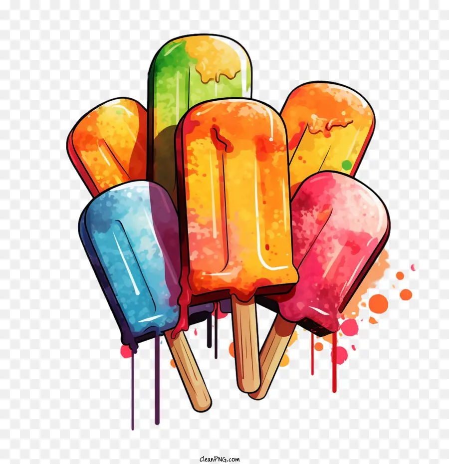 Popsicle，Fruits PNG