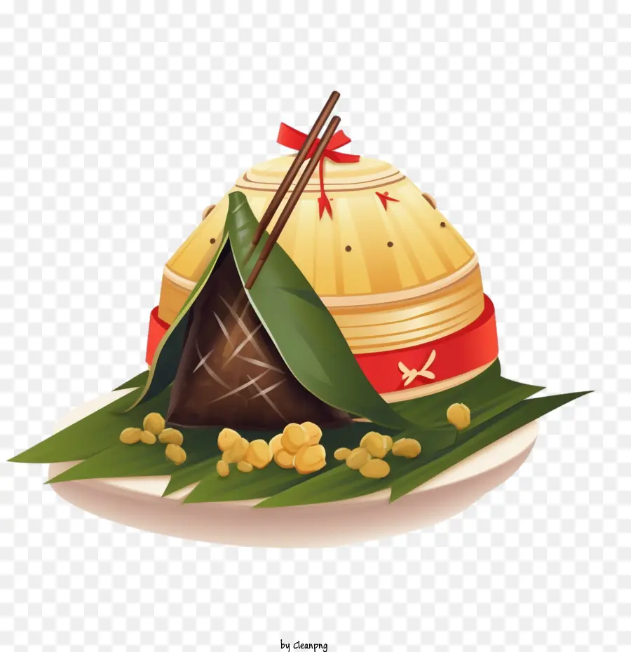 Cuisine Asiatique，Zongzi PNG