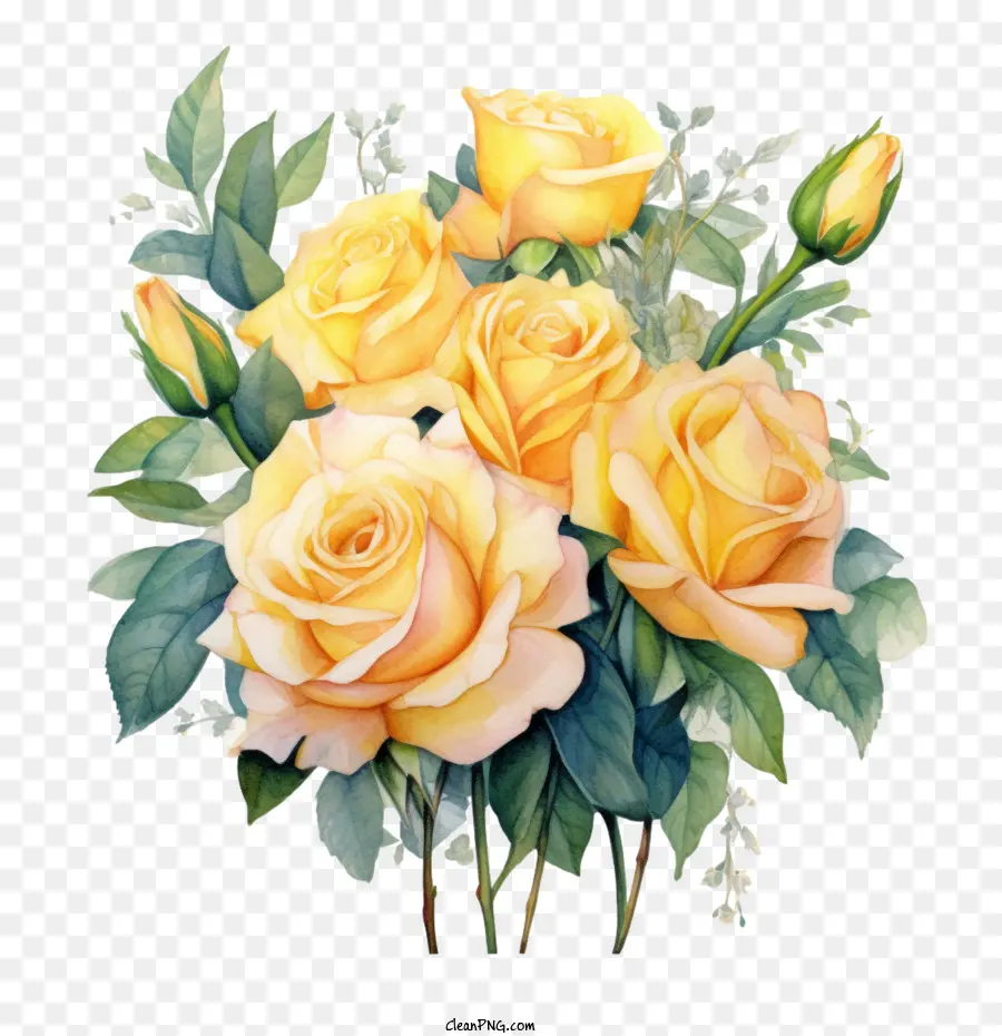 Rose Jaune，Rose PNG