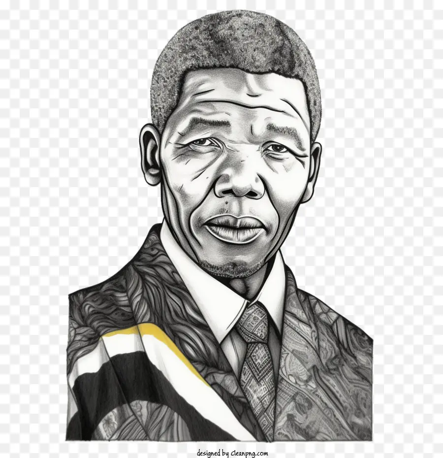 Nelson Mandela，Noir Et Blanc PNG