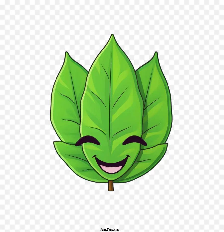 Feuille Verte，Feuille Heureuse PNG