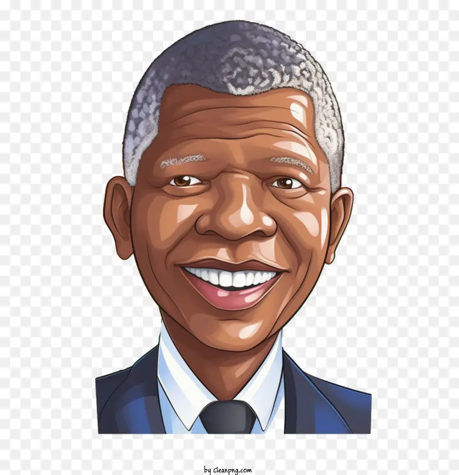 Nelson Mandela，Caricature PNG