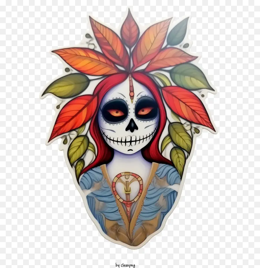 Skelita Calaveras，Crâne PNG