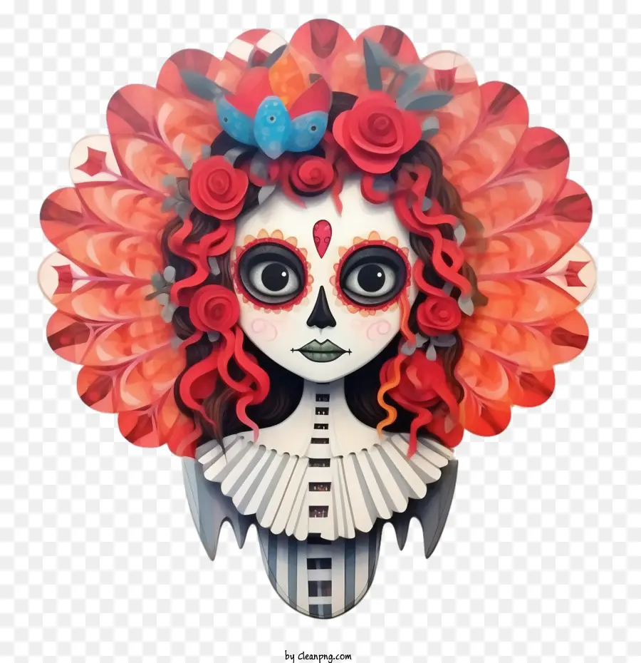 Skelita Calaveras，Femme PNG