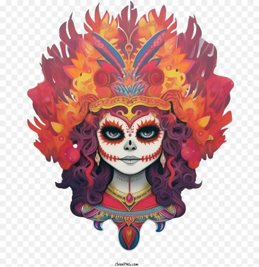 Skelita Calaveras，Fille PNG