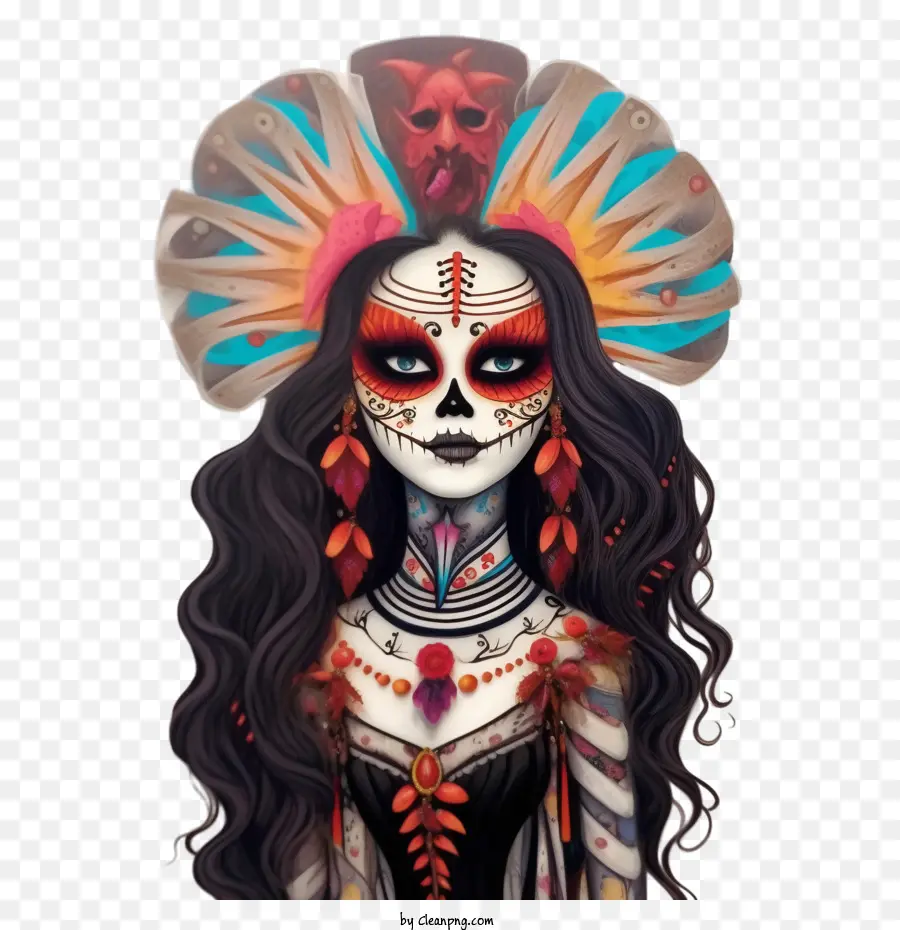 Skelita Calaveras，Crâne PNG