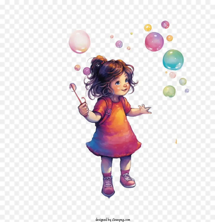 Bulles，Fille PNG