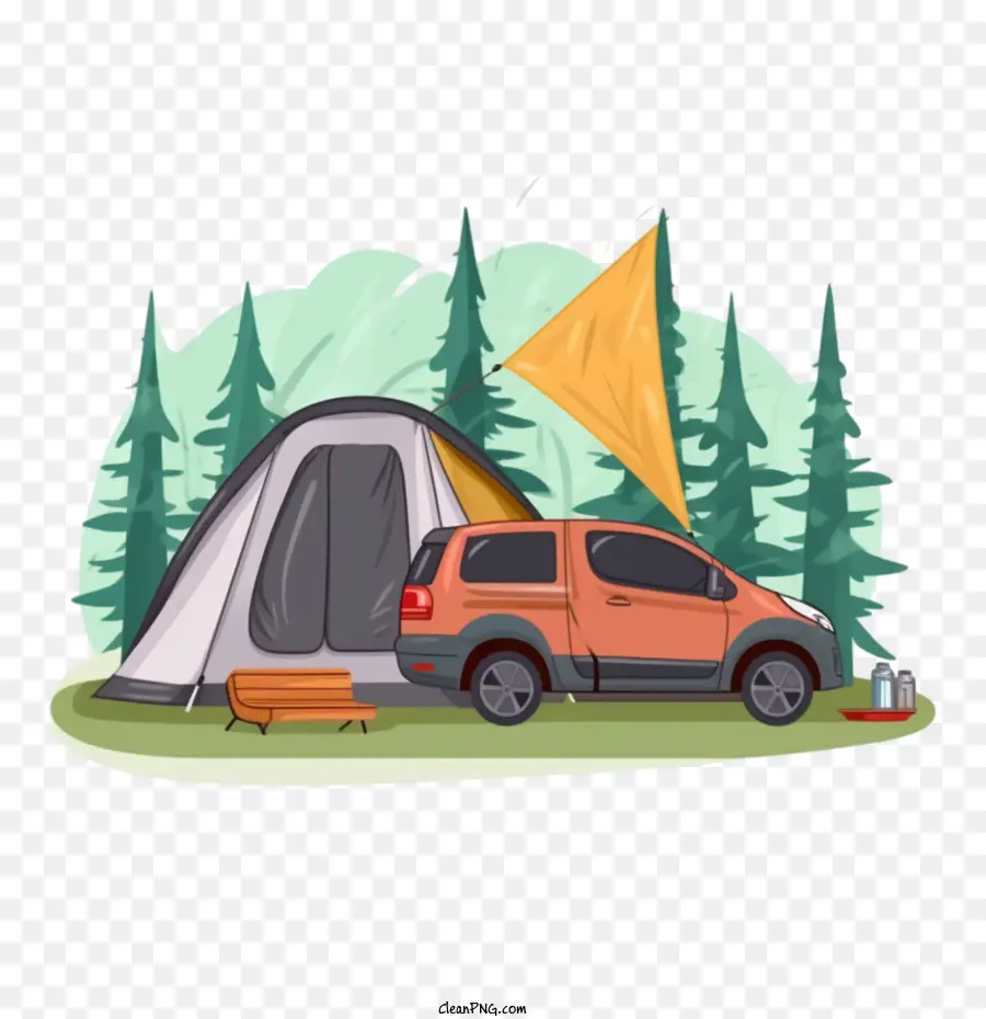 Camping Car，Camping PNG