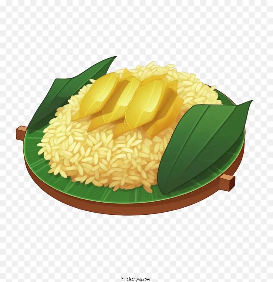 Cuisine Malaise，Riz Et Mangue PNG