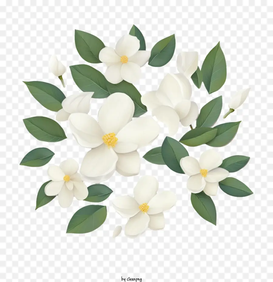 Fleur De Jasmin，Magnolia PNG