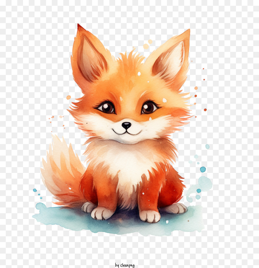 Fox Aquarelle Fox Renard De Chéri PNG Fox Aquarelle Fox Renard De