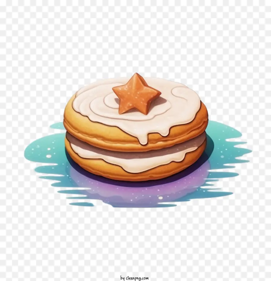 Donut，Biscuit étoilé PNG