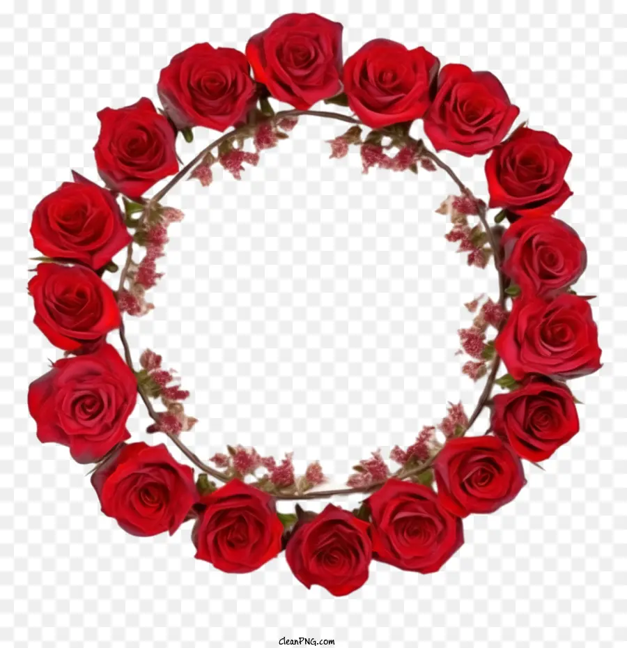 Rose Couronne，Rose Rouge PNG