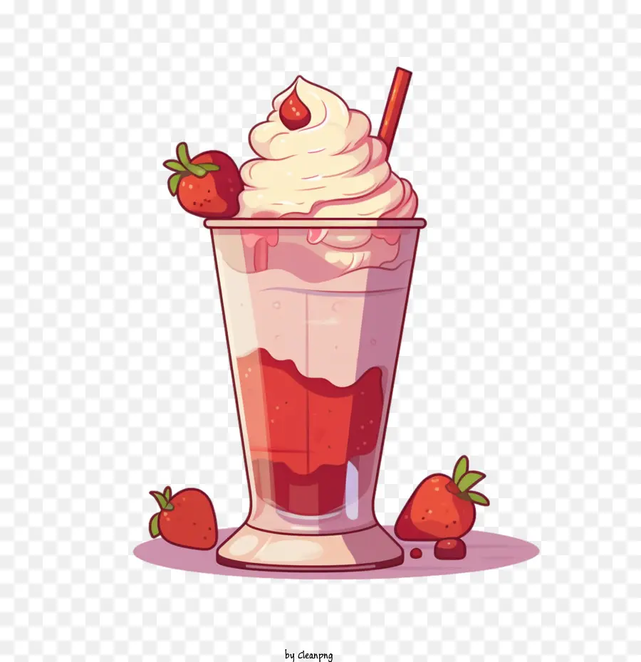 Milk Shake，Milk Shake Aux Fraises PNG