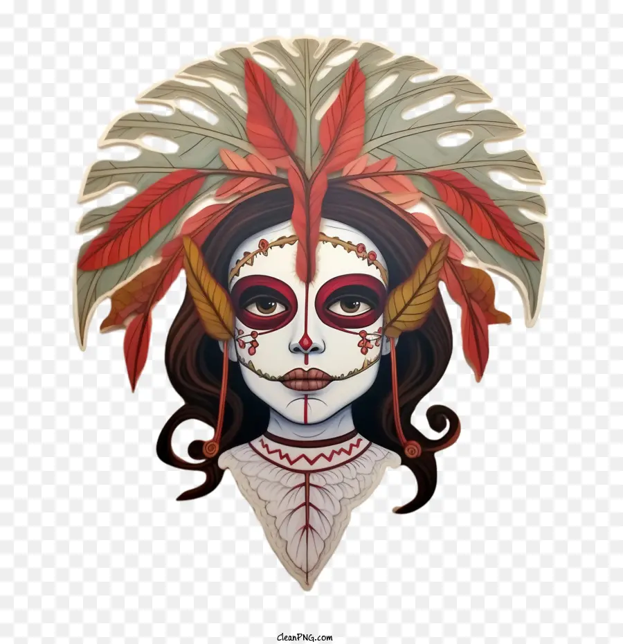 Skelita Calaveras，Portrait PNG