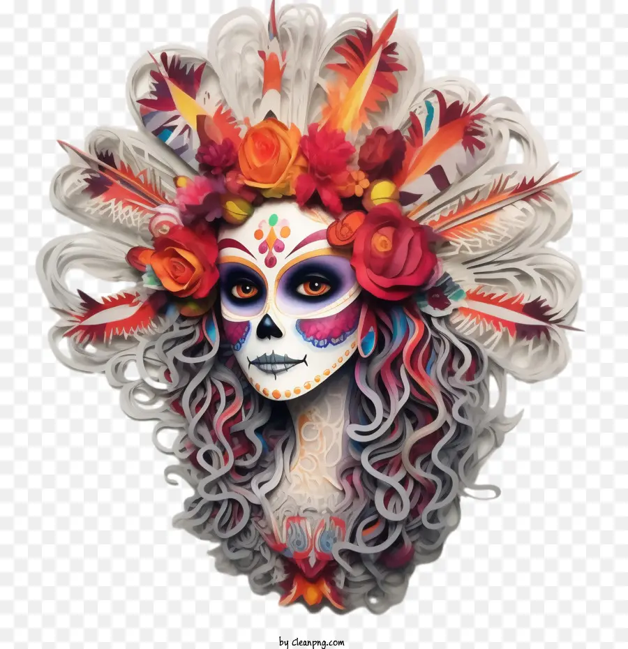 Skelita Calaveras，Crâne PNG