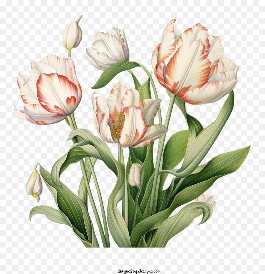 Les Tulipes，Fleurs PNG