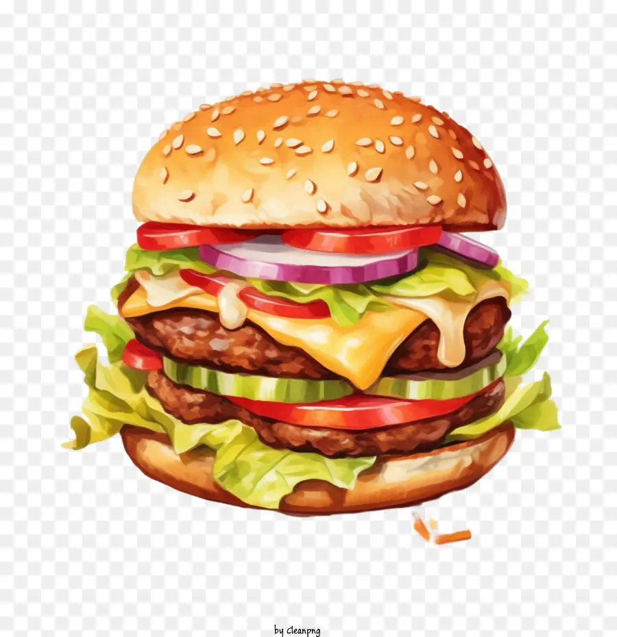 Hamburger，Sandwich Au Fromage Grillé PNG