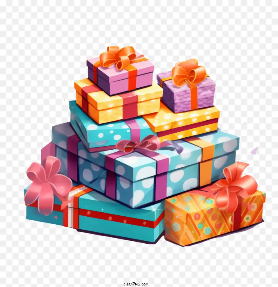 Boîtes Cadeau，Présente PNG