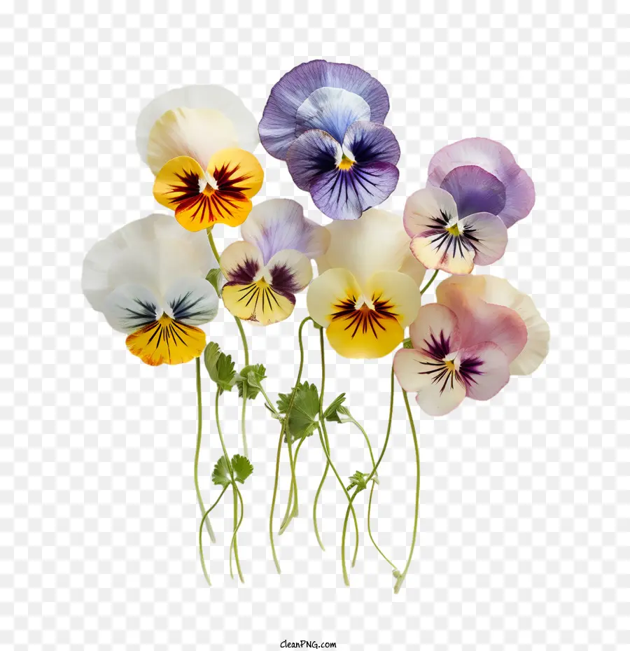 Fleur De Pensée，Pensées PNG