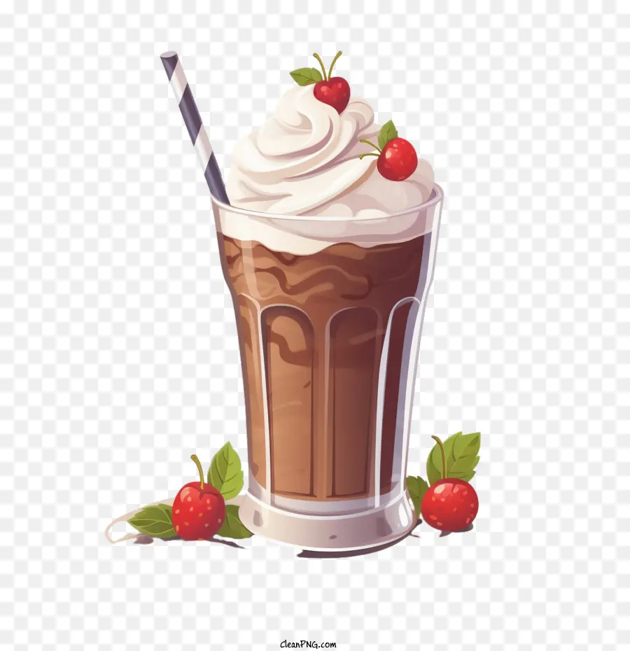 Milk Shake Au Chocolat，Milk Shake PNG