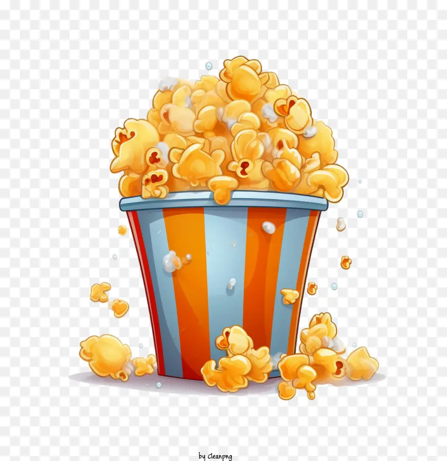 Popcorn，Seau PNG