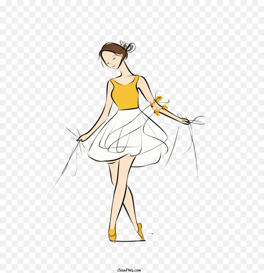 Fille Dansante，Ballerine PNG