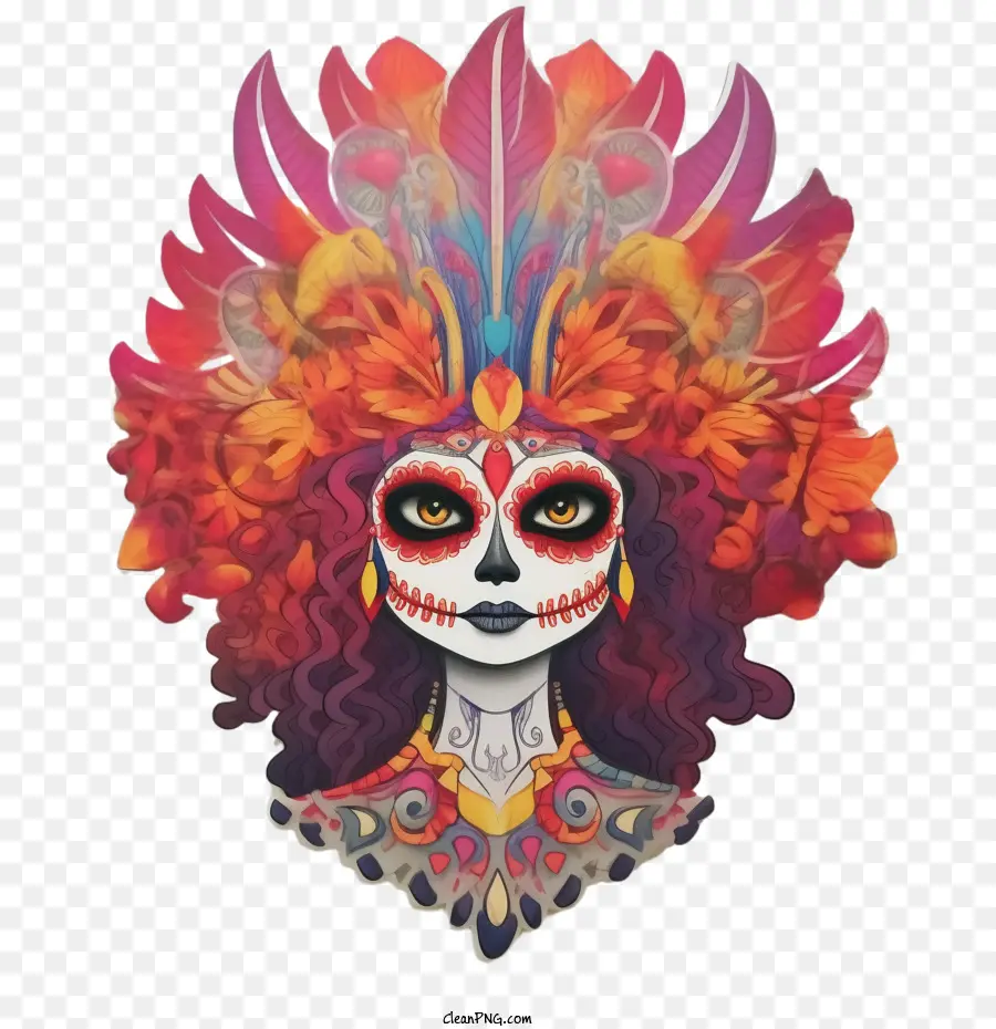 Skelita Calaveras，Bandeau PNG