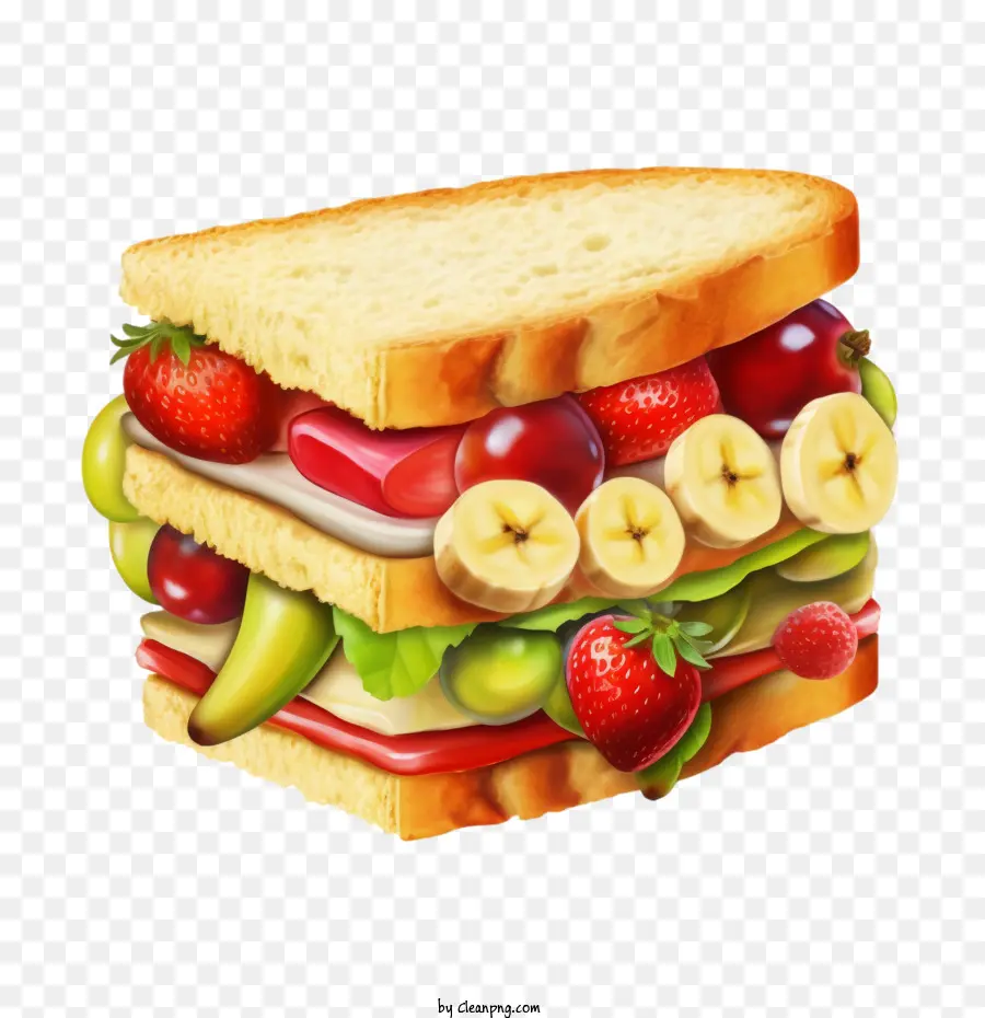 Fruits Sandwich，Sandwich PNG