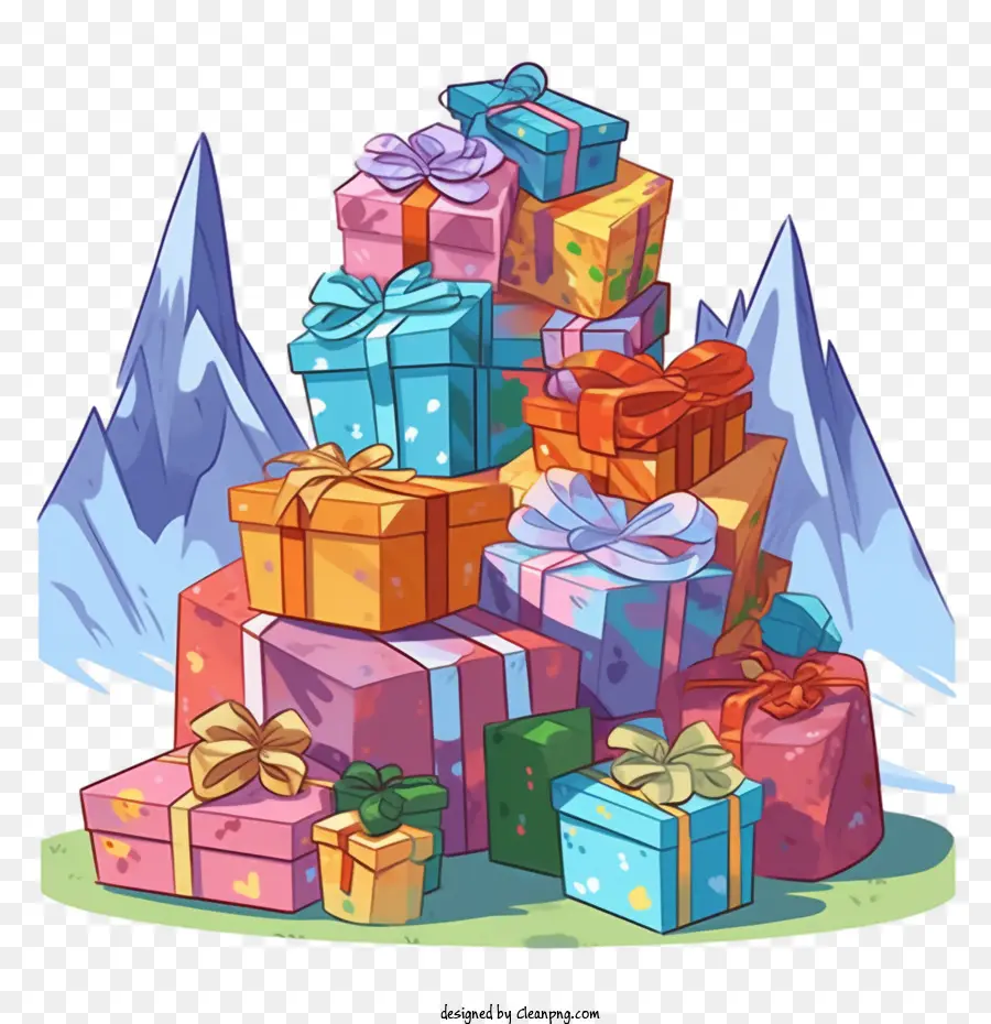 Coffrets Cadeaux，Cadeaux Colorés PNG