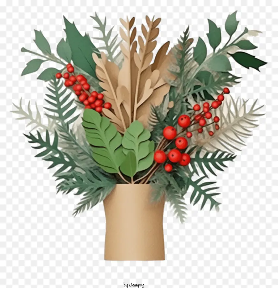 Cadeau De Noël，Bouquet PNG