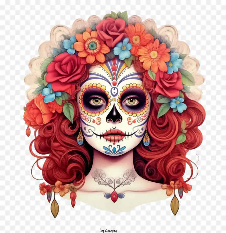 Crâne De Sucre，Catrina PNG