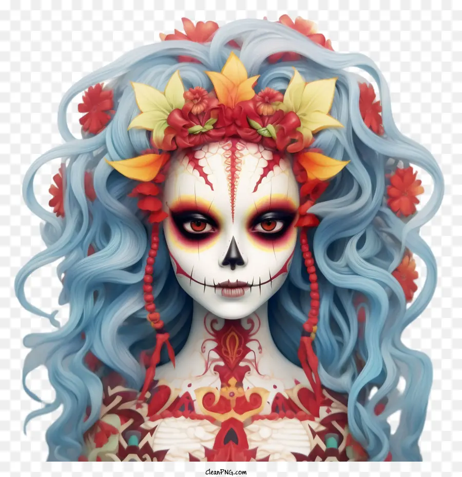 Skelita Calaveras，Halloween PNG