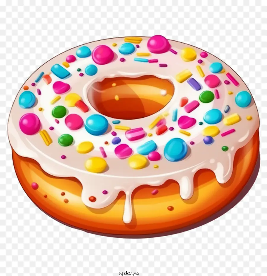 Donut，Beignets Colorés PNG